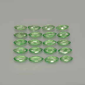 Gemas de granate tsavorita verde natural de  ct, marquesa, VS