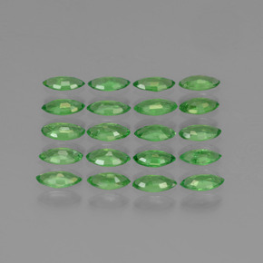 Gemas de granate tsavorita verde natural de 2,87 ct, marquesa, VS
