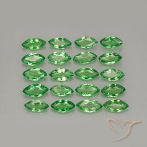 3.05ctw Natural Verde medio Granate Tsavorita, Marquesa, VS
