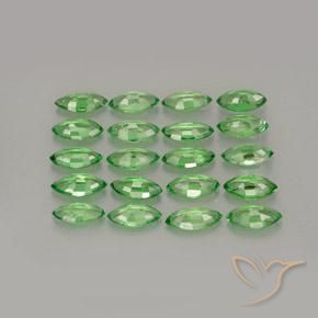 Gemas de Granate tsavorita Verde medio natural de 3.05 ct, Marquesa, VS