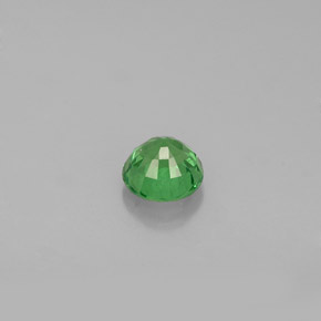 Granate tsavorita verde natural de 0,47 ct, corte redondo, VS-SI