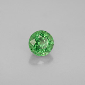 granate tsavorita Verde natural de 0.79 ct, Corte Redondo, VS