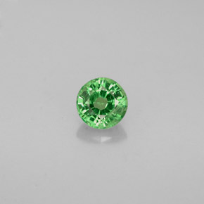 granate tsavorita Verde natural de 0.43 ct, Corte Redondo, VS