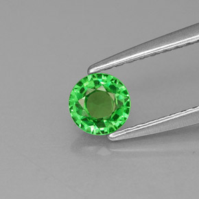 granate tsavorita Verde natural de 0.40 ct, Corte Redondo, VS