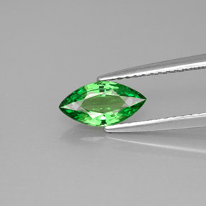 Granate tsavorita verde natural de 0,89 ct, marquesa, VVS-VS
