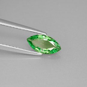 Granate tsavorita verde natural de 0,75 ct, marquesa, VVS-VS
