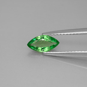 Granate tsavorita verde natural de 0,64 ct, marquesa, VVS-VS