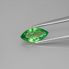Granate tsavorita verde natural de 0,83 ct, marquesa, VVS-VS