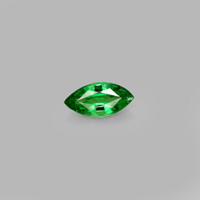 Granate tsavorita verde natural de 0,38 ct, marquesa, VVS-VS
