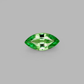 Granate tsavorita verde natural de 0,41 ct, marquesa, VVS-VS