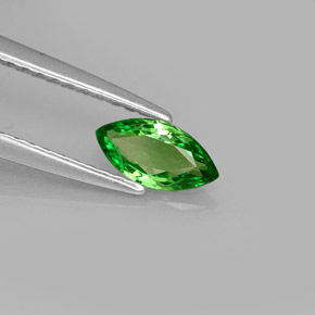 Granate tsavorita verde natural de 0,43 ct, marquesa, VVS-VS