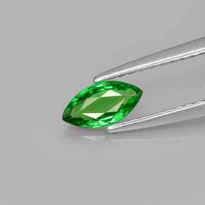 Granate tsavorita verde natural de 0,41 ct, marquesa, VS