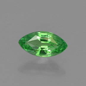 Granate tsavorita verde natural de 0,43 ct, marquesa, VS