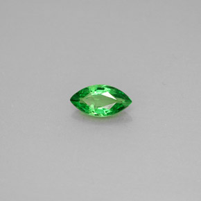 Granate tsavorita verde natural de 0,41 ct, marquesa, VVS-VS