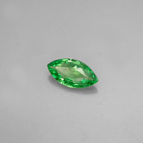 Granate tsavorita verde natural de 0,38 ct, marquesa, VVS-VS