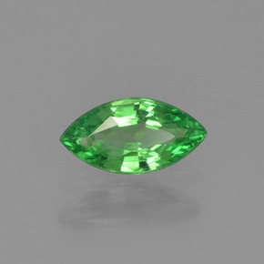 Granate tsavorita verde natural de 0,37 ct, marquesa, VVS-VS