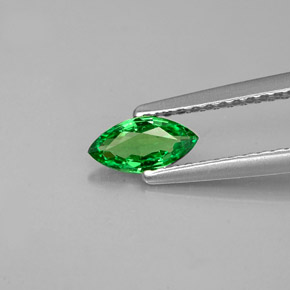 Granate tsavorita verde natural de 0,33 ct, marquesa, VVS-VS