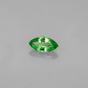 Granate tsavorita verde natural de 0,32 ct, marquesa, VVS-VS