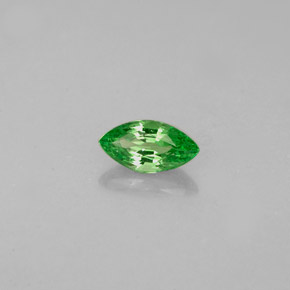 Granate tsavorita verde natural de 0,32 ct, marquesa, VVS-VS