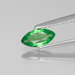 Granate tsavorita verde natural de 0,34 ct, marquesa, VS