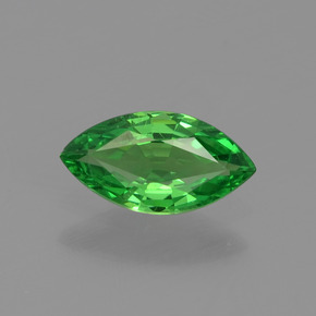 Granate tsavorita verde natural de 0,38 ct, marquesa, VVS-VS