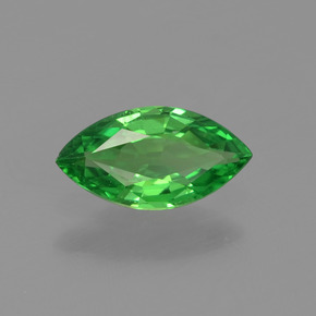 Granate tsavorita verde natural de 0,38 ct, marquesa, VVS-VS