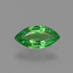 Granate tsavorita verde natural de 0,38 ct, marquesa, VVS-VS