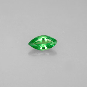 Granate tsavorita verde natural de 0,25 ct, marquesa, VVS-VS