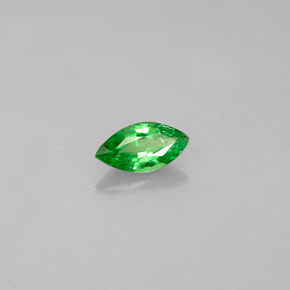 Granate tsavorita verde natural de 0,25 ct, marquesa, VVS-VS