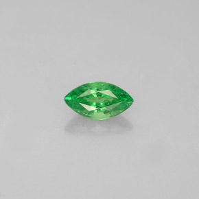 Granate tsavorita verde natural de 0,35 ct, marquesa, VVS-VS