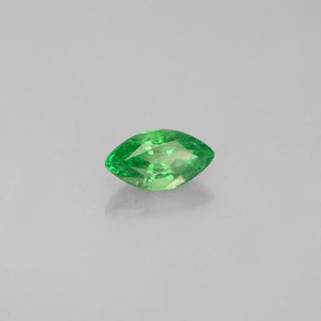 Granate tsavorita verde natural de 0,35 ct, marquesa, VVS-VS
