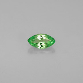 Granate tsavorita verde natural de 0,31 ct, marquesa, VVS-VS