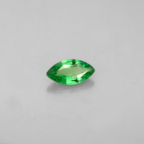 Granate tsavorita verde natural de 0,31 ct, marquesa, VVS-VS