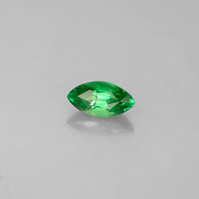 Granate tsavorita verde natural de 0,36 ct, marquesa, VVS-VS