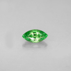 Granate tsavorita verde natural de 0,35 ct, marquesa, VS