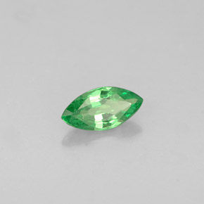 Granate tsavorita verde natural de 0,27 ct, marquesa, VVS-VS