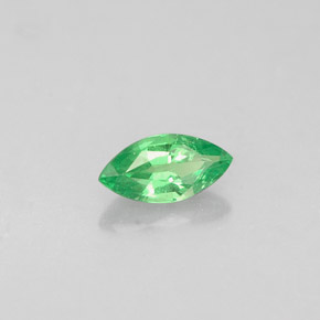 Granate tsavorita verde natural de 0,31 ct, marquesa, VVS-VS