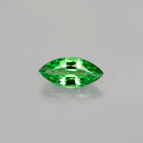 granate tsavorita Verde natural de 0.58 ct, Marquesa, VVS-VS