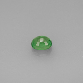 Granate tsavorita verde natural de 0,48 ct, corte óvalo, VS
