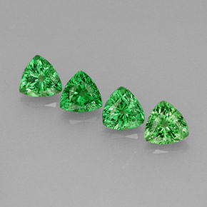 Gemas de granate tsavorita verde natural de  ct, trillón, VVS-VS
