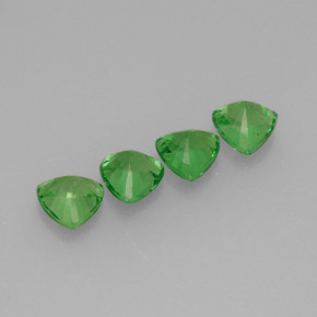 Gemas de granate tsavorita verde natural de  ct, trillón, VVS-VS
