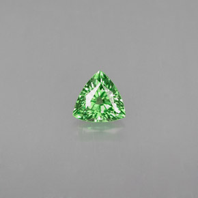 Granate tsavorita verde natural de 0,35 ct, trillón, VVS-VS