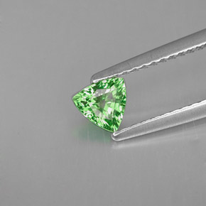 Granate tsavorita verde natural de 0,35 ct, trillón, VVS-VS