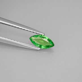 Granate tsavorita verde natural de 0,42 ct, marquesa, VS