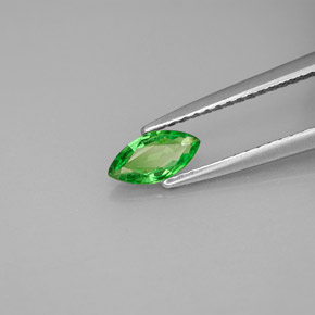 Granate tsavorita verde natural de 0,42 ct, marquesa, VS