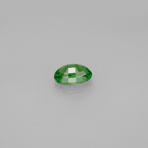granate tsavorita Verde intenso natural de 0.61 ct, Corte Óvalo, VVS-VS