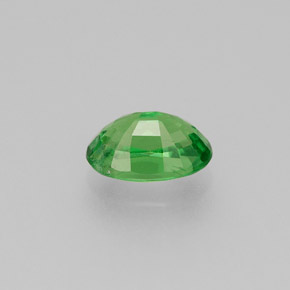 Granate tsavorita verde natural de 0,59 ct, corte óvalo, VS