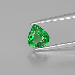 Granate tsavorita verde natural de 0,94 ct, en forma de pera, VS