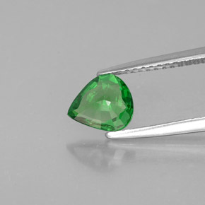 Granate tsavorita verde natural de 0,94 ct, en forma de pera, VS