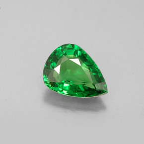 Granate tsavorita verde natural de 1,05 ct, en forma de pera, VS-SI